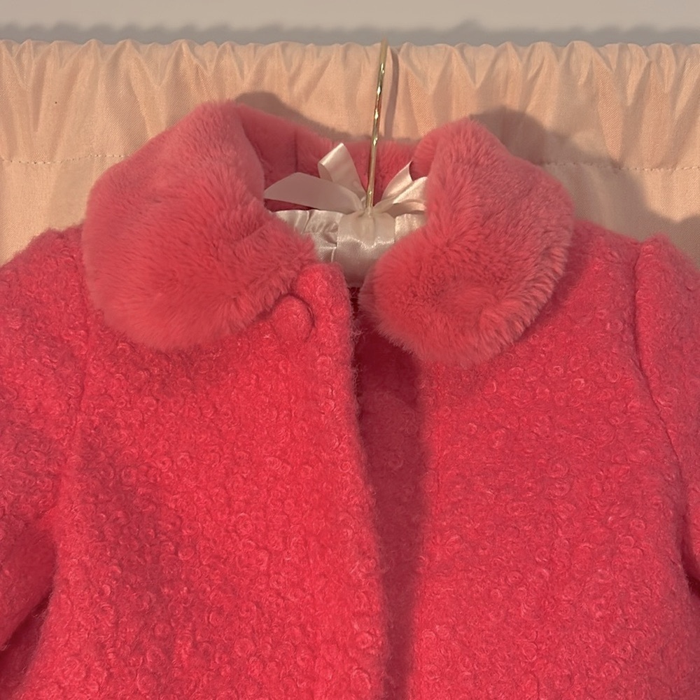 🎁 Preworn Holiday Special Occasion Toddler Girls Size 5 Coat Special Price 🎁 - Picture 3 of 5